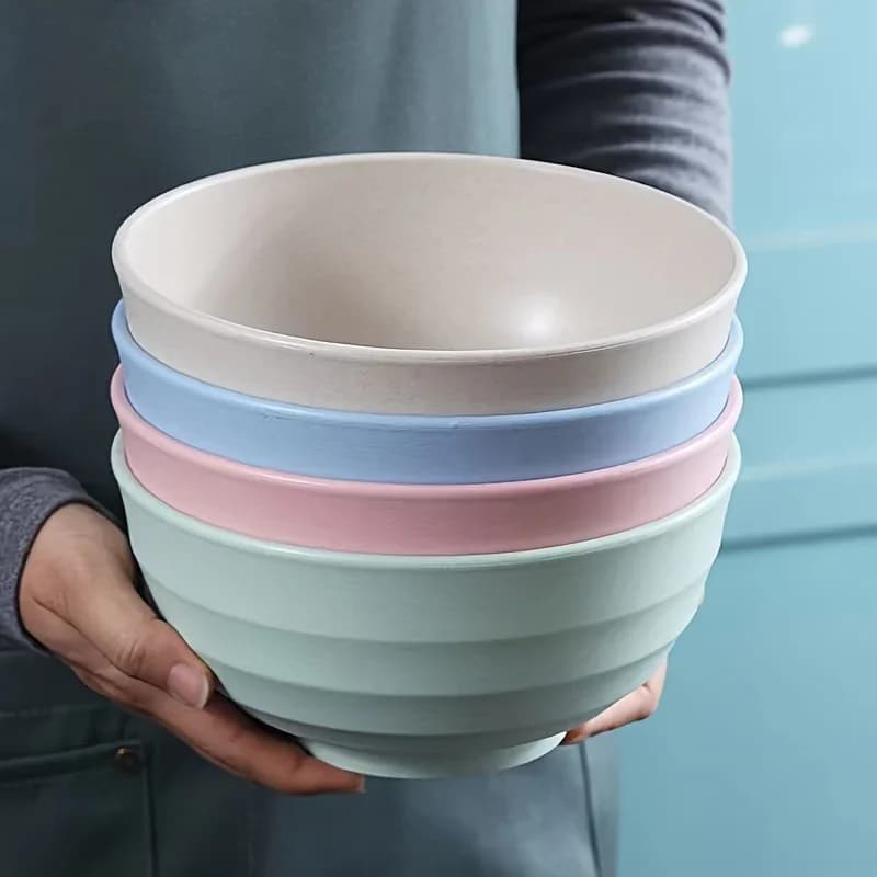 Set od 4 nelomljive zdjele od PP plastike (24 oz) za juhu, rižu i žitarice