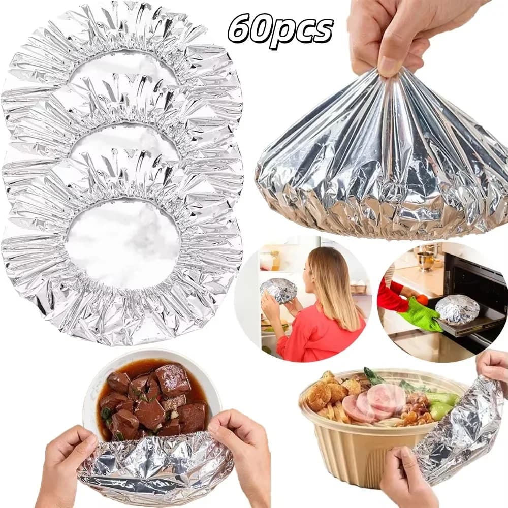 Višekratni poklopci od aluminijske folije za zdjele, 10–60 kom., toplinska izolacija za pećnicu i piknik