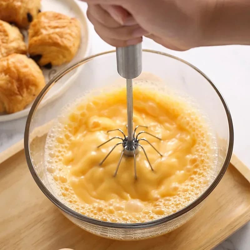 Poluautomatska pjenjača za jaja, ručni rotirajući mikser za vrhnje i kreme