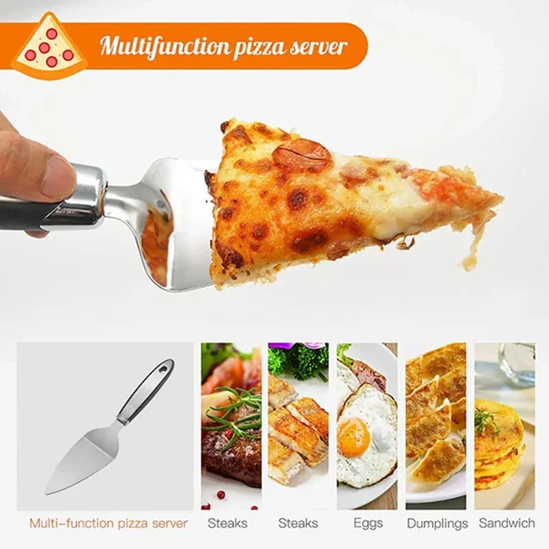 Rezač za pizzu i tijesto od nehrđajućeg čelika s kotačićem