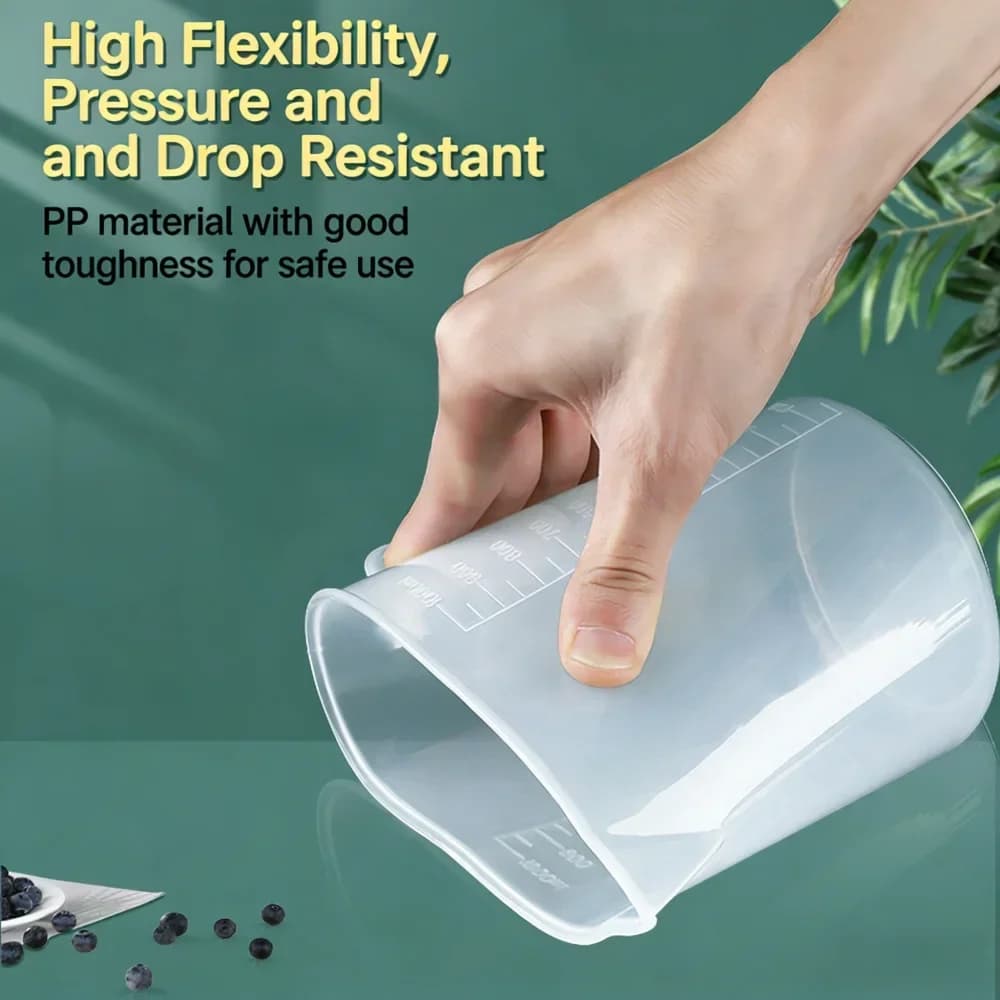Kuhinjska mjerna posuda sa skalom 100–5000 ml, plastična mjerica otporna na toplinu