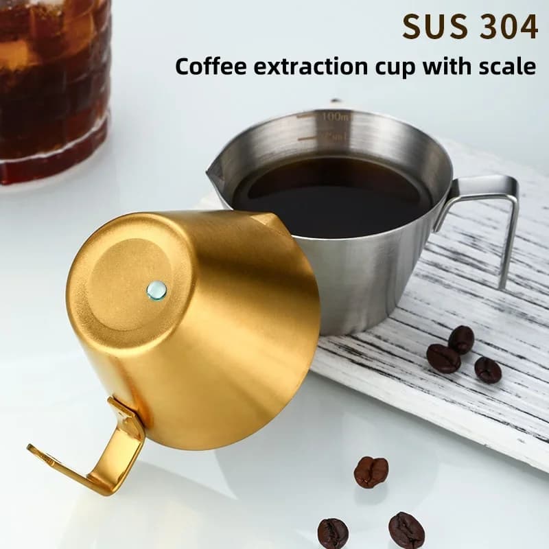 Mjerna šalica za espresso sa skalom od nehrđajućeg čelika 304