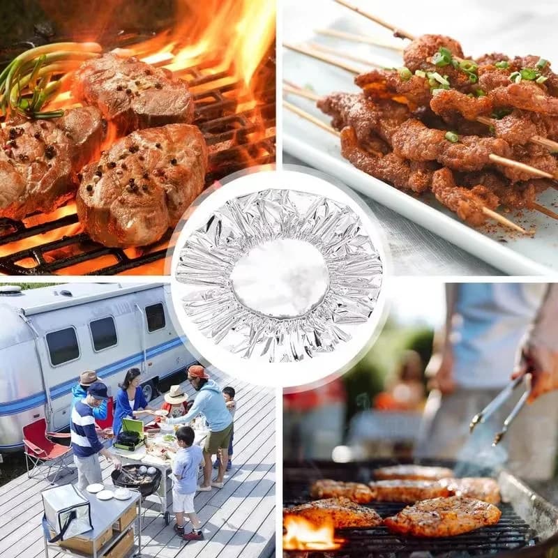 Višekratni poklopci od aluminijske folije za zdjele, 10–60 kom., toplinska izolacija za pećnicu i piknik
