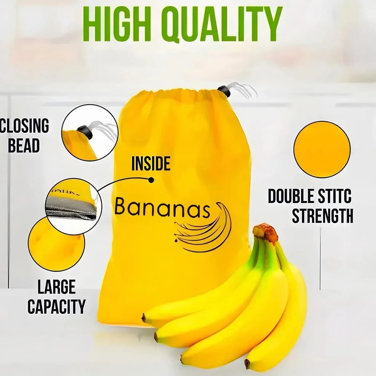 Izolirane vrećice za čuvanje svježine banana i salate (1/2/3/5 kom)